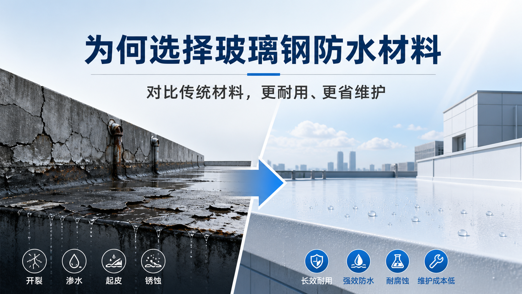 在湘潭，为何选择玻璃钢防水材料而非传统材料